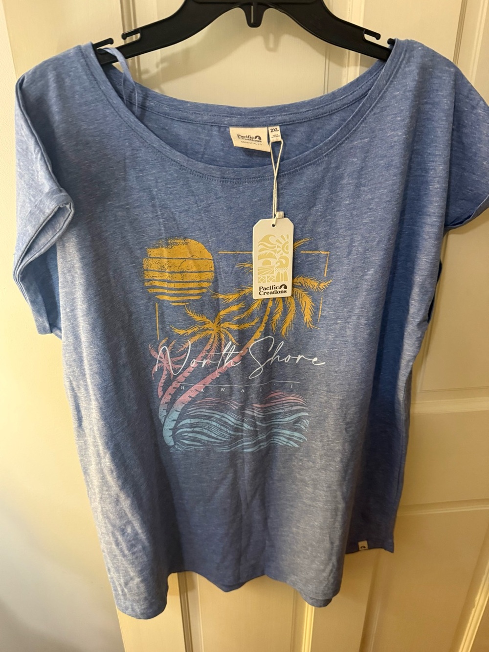 Blue Short-Sleeve Graphic Tee - Coastal Palm